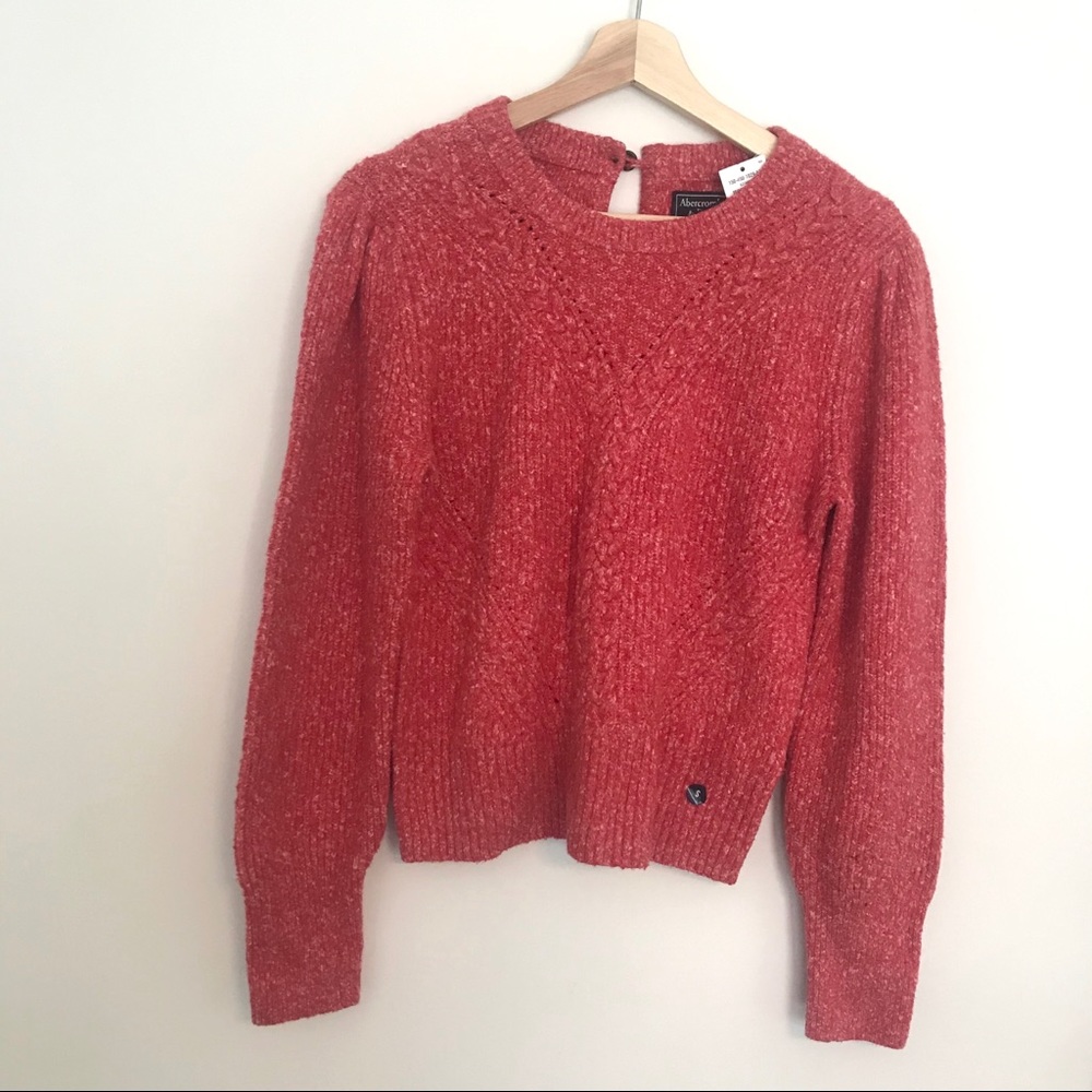 NWT Abercrombie & Fitch Knit Sweater w/back button